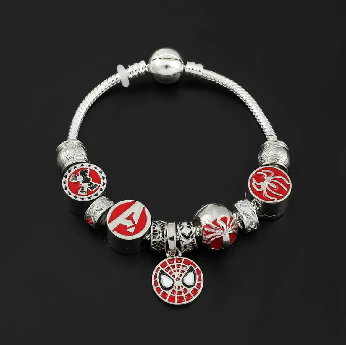 Marvel Spiderman Charm Bracelet