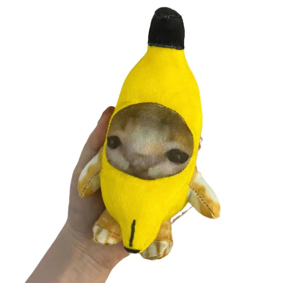 Banana Cat Keychain