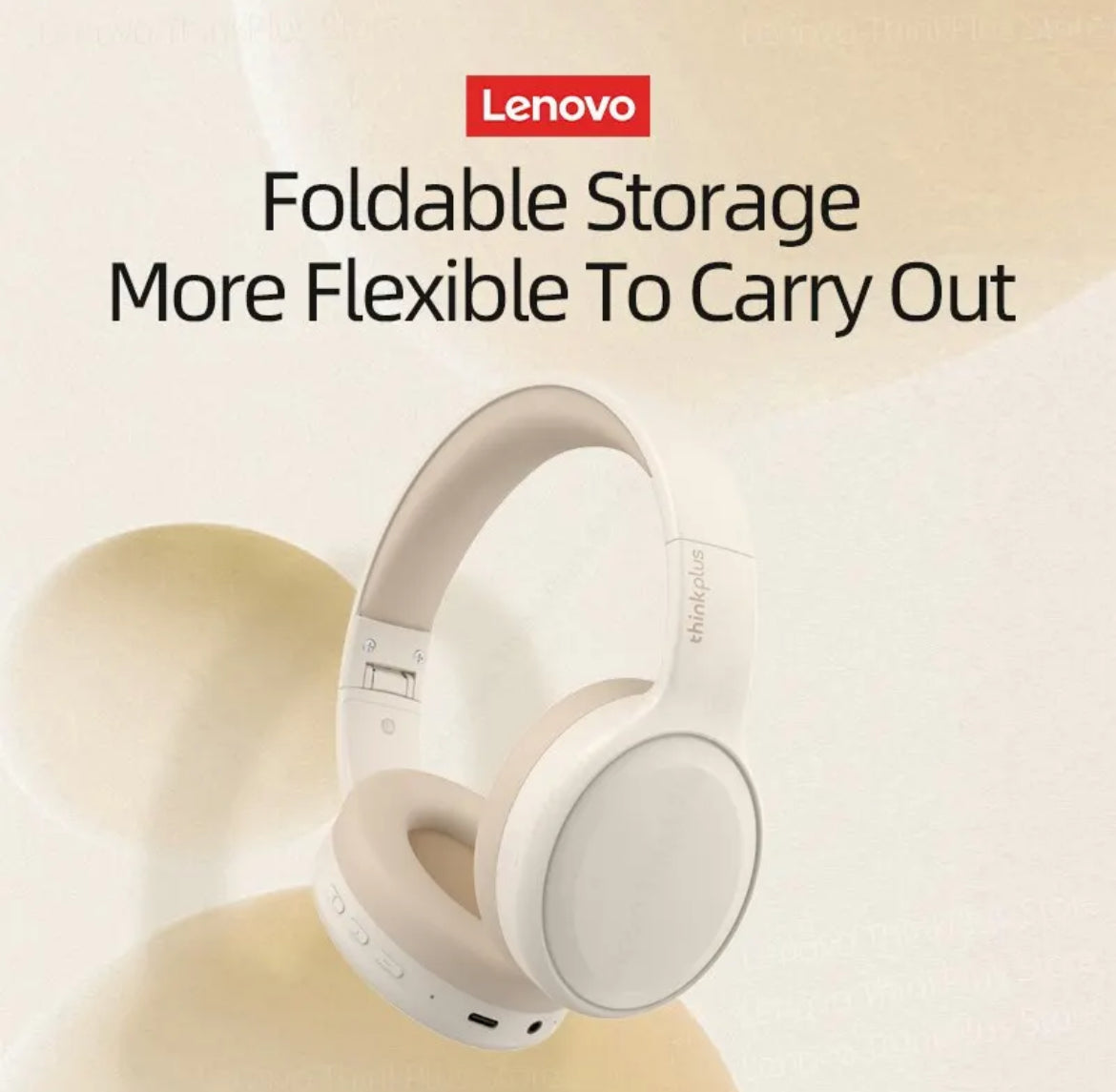 Bluetooth Foldable Lenovo Headphones