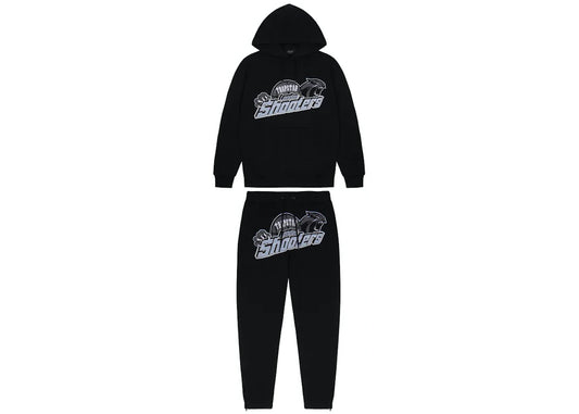 Black/Sky-blue Trapstar shooters tracksuit