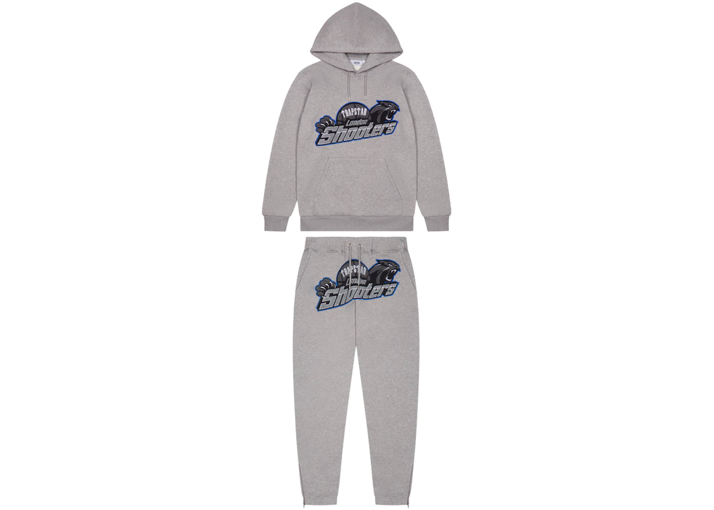 Grey/Sky-blue Trapstar shooters tracksuit